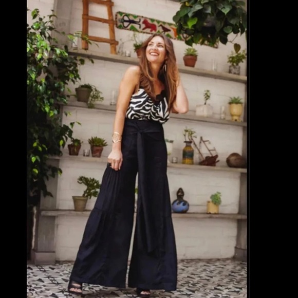 Kariella Pants - Kariella Maldives Mustard color wide leg Pants